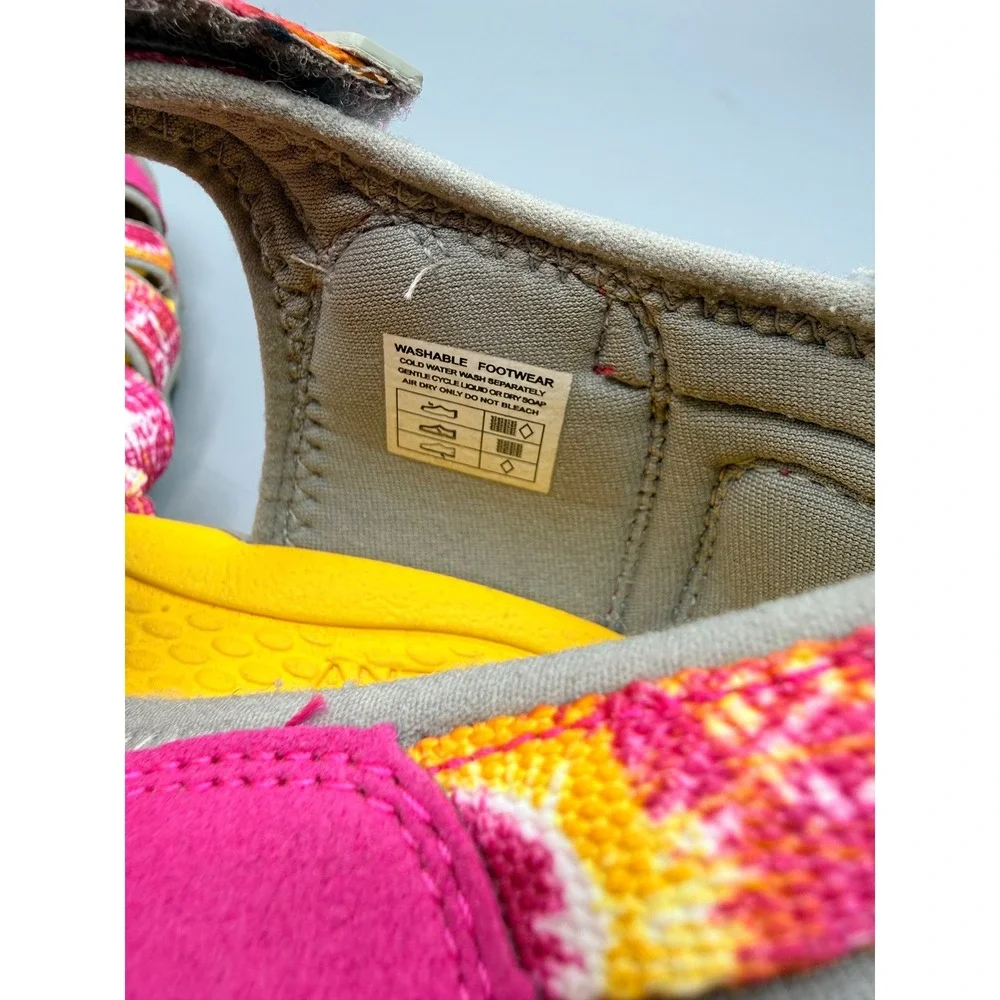 Keen‎ Kids Seacamp II CNX Pink Yellow Tie Dye Waterproof Sandals Size 7 Big Kid